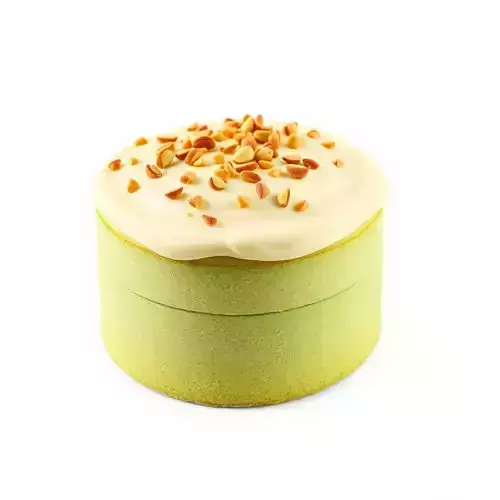Creamy Pistachio Cake model pack Low-poly 3D model view 2
