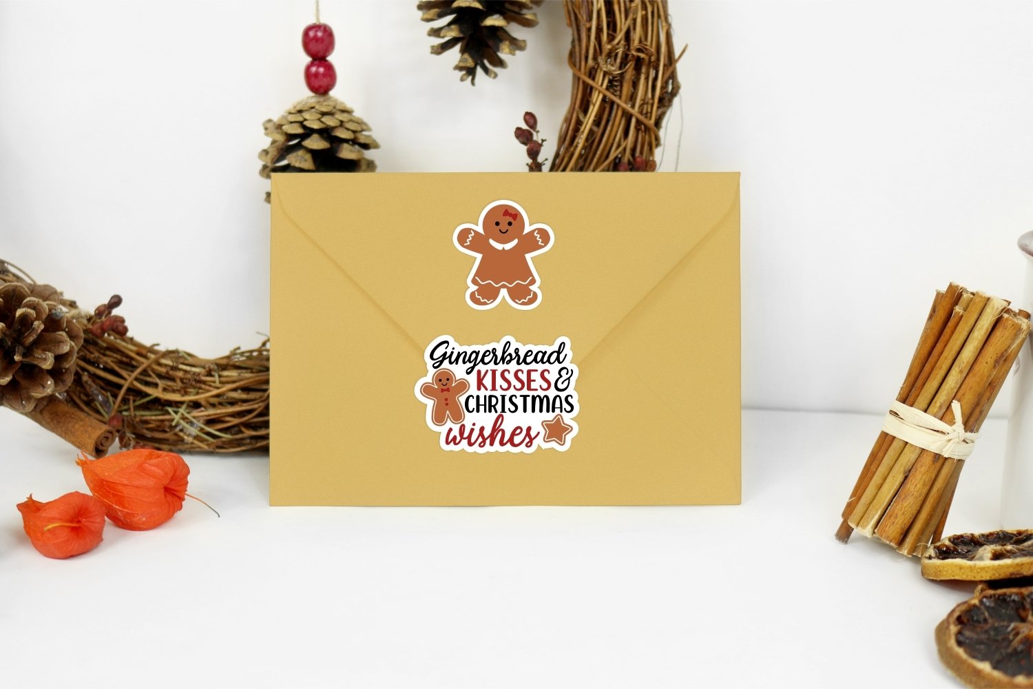 Gingerbread stickers | Christmas sticker bundle view 3
