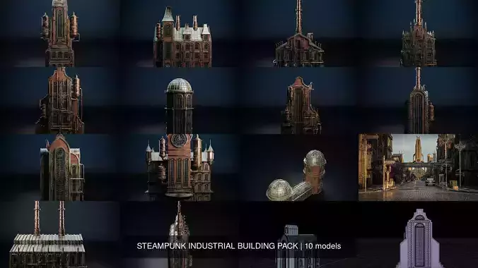 STEAMPUNK INDUSTRIAL BUILDING PACK