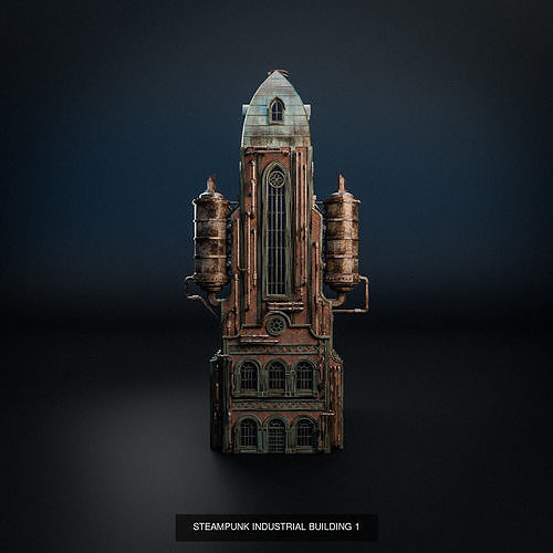 STEAMPUNK INDUSTRIAL BUILDING PACK view 2