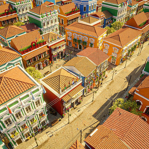 SOUTH AMERICAN SCENE WITH ALL THE ASSETS Low-poly 3D model view 2