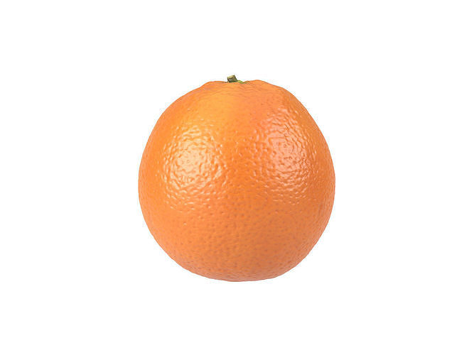 Photorealistic Orange 3D Scan 2 3D model view 2
