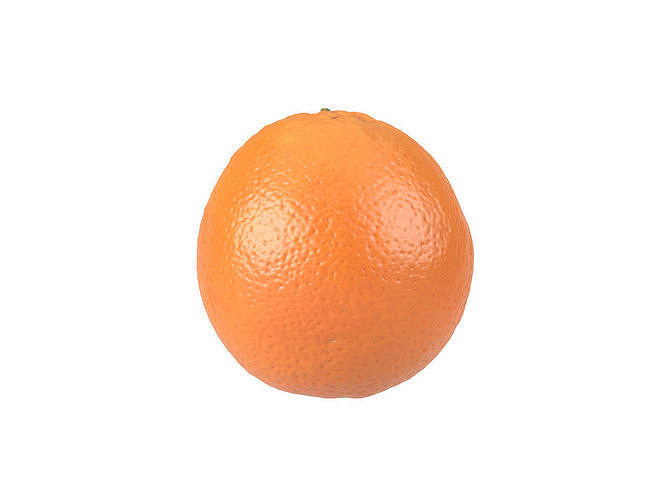 Photorealistic Orange 3D Scan 2 3D model view 3