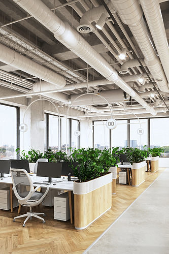 Archinteriors vol 66 - collection of galleries and offices 3D model view 3