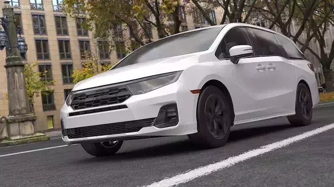 Luxury Multi-Purpose Vehicle 2025 White 3D model view 3