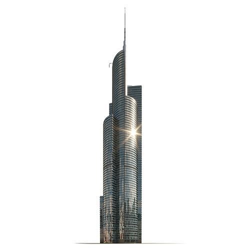 Skyscraper 3 3D model view 3
