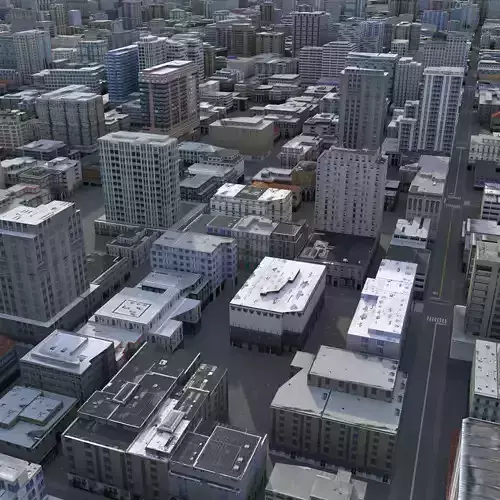 City 85 Low-poly 3D model