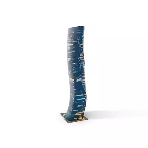 Twisting Glass Tower model pack Low-poly 3D model