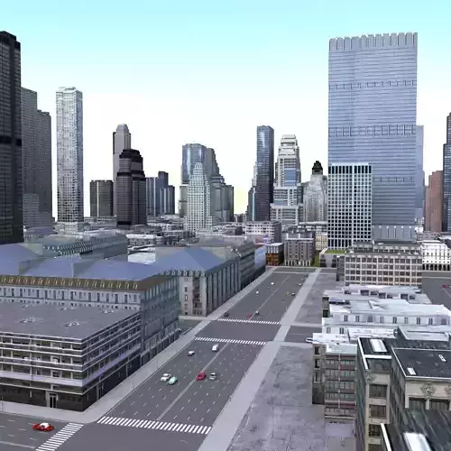 City Block 3D model