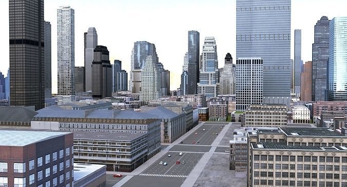 City Block 3D model view 2