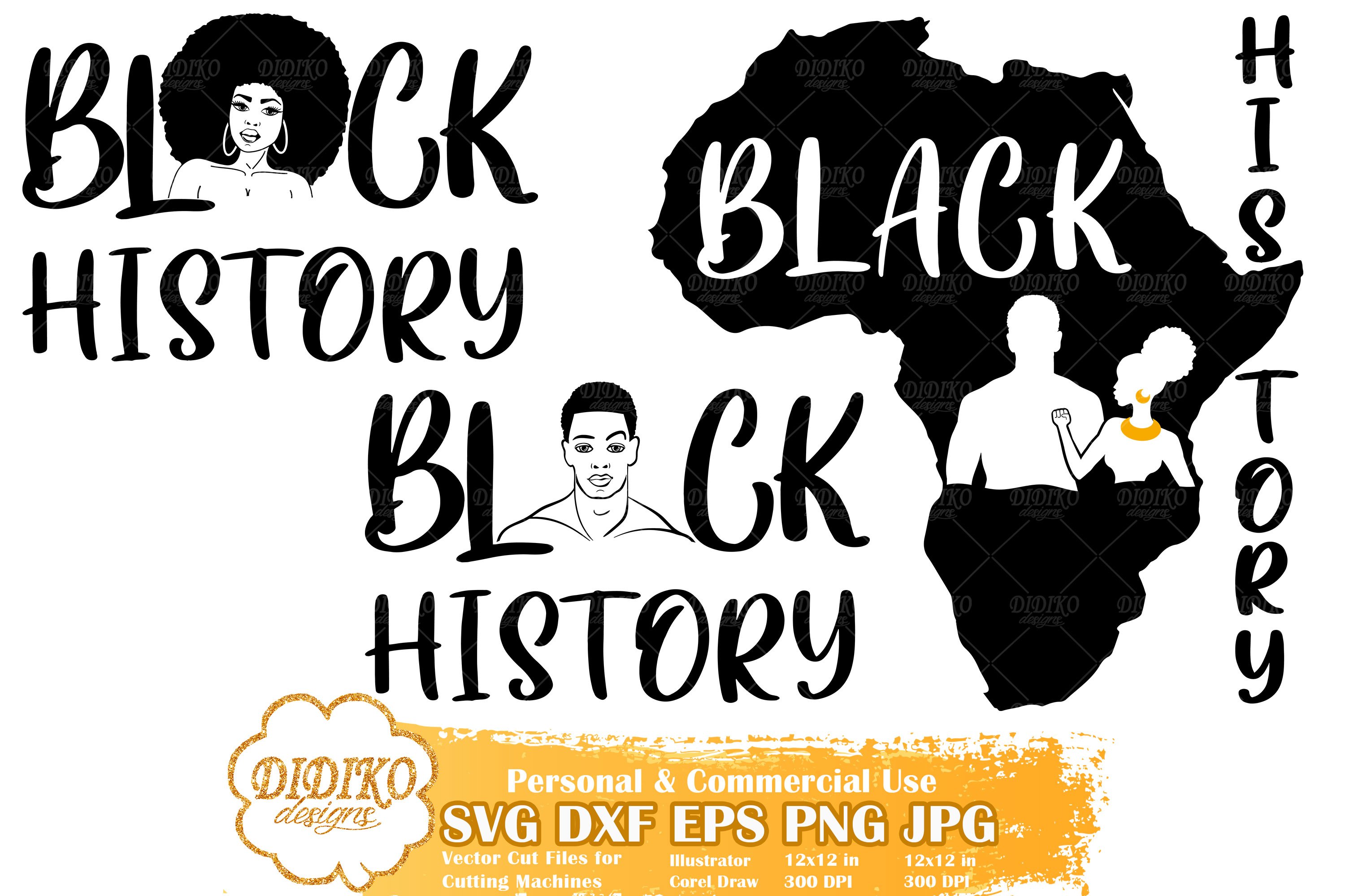 Black History SVG Bundle | Black Lives Matter | Raised Fist