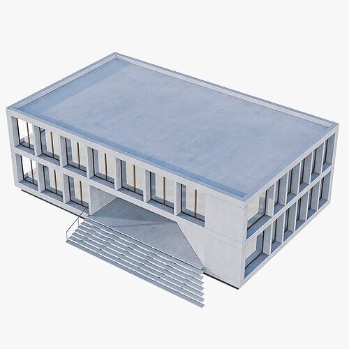 building Low-poly 3D model view 3