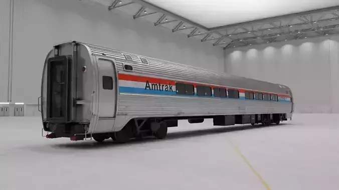 Wagon Amfleet 1 3D model view 3
