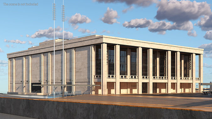 David Koch Theater 3D model view 2