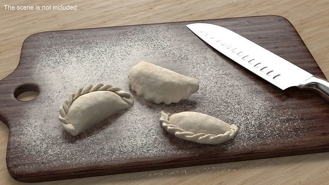 Raw Dumplings Collection 2 3D Model Pack view 3