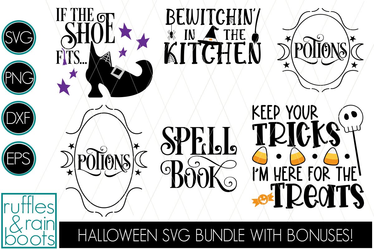 Fun Halloween SVG Bundle for Halloween with Sticker Bonus!