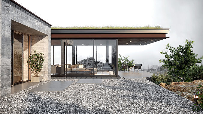 ProVis3D 004 - Guest House 3D model view 2