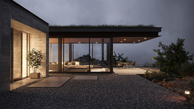 ProVis3D 004 - Guest House 3D model view 3