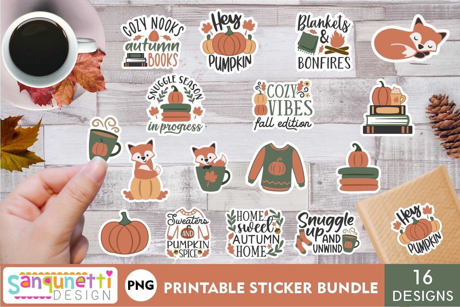 Cozy Fall sticker Bundle | Autumn stickers