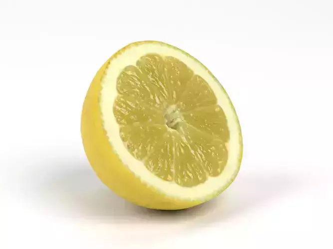 Photorealistic Lemon Half 3D Scan 4 3D model