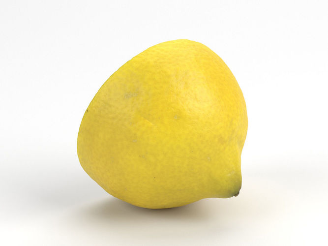 Photorealistic Lemon Half 3D Scan 4 3D model view 2