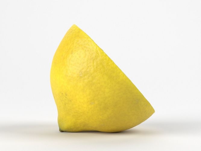 Photorealistic Lemon Half 3D Scan 4 3D model view 3