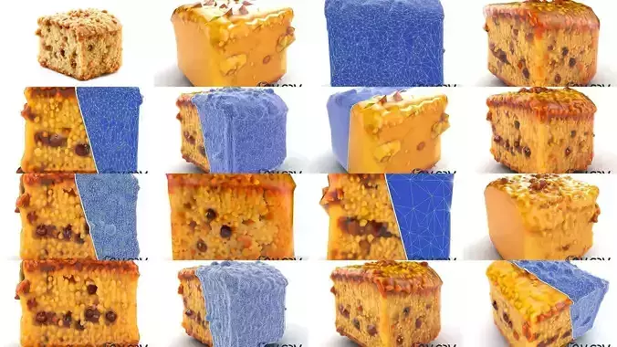 Gourmet Cake Collection 3D Model Pack