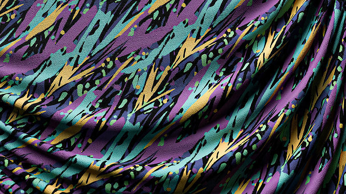 Abstract Pattern Fabric Pack - Material Pack Texture view 3