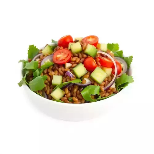 Colorful Grain Salad Bowl Model Pack Low-poly 3D model view 2