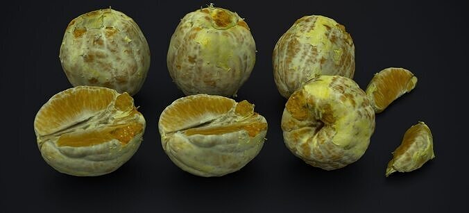 PEEL ORANGE 2024 3D model view 2