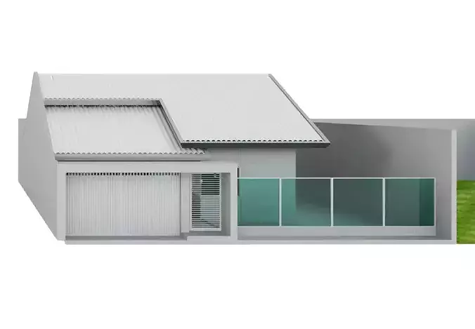 Modern Neighboring Houses 3D Collection 3D model view 3