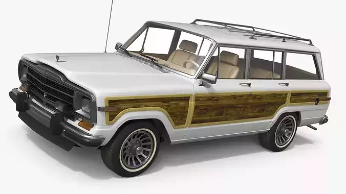 1991 Jeep Grand Wagoneer Simplified 3D model