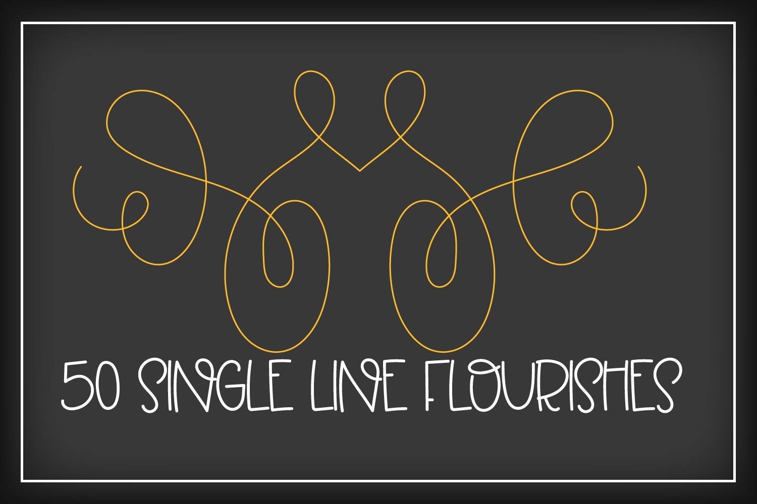 Single Line Flourish Bundle - 52 SVGs in total! view 2