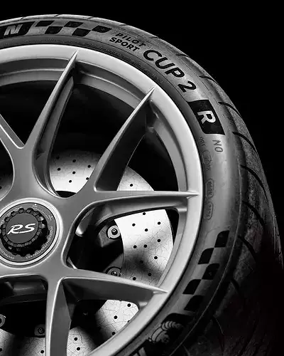 MICHELIN Pilot Sport CUP 2 R 335 30 R21 3D model view 3