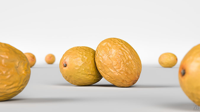 Passion Fruit 3D model view 2