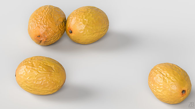 Passion Fruit 3D model view 3