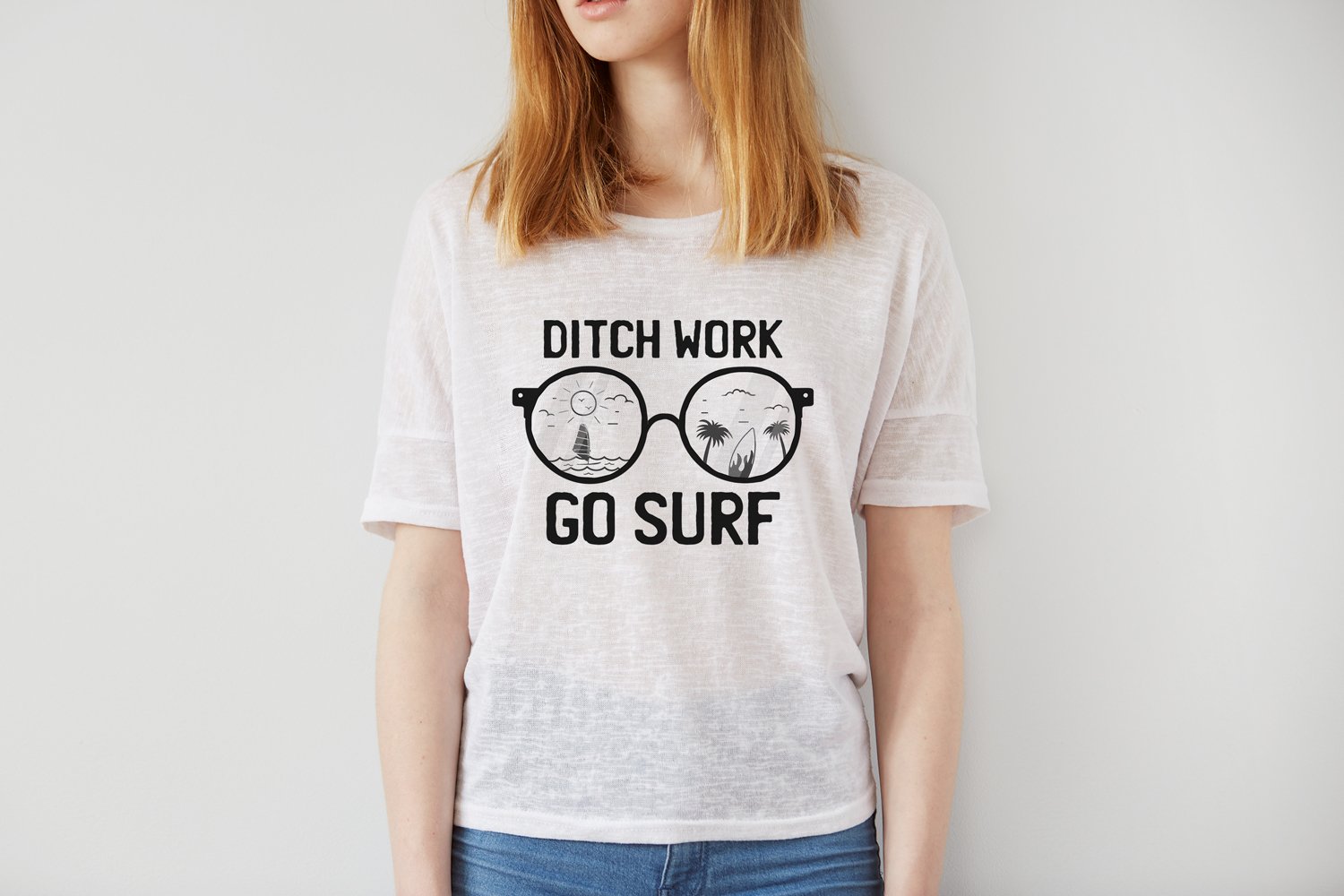 Summer Surf SVG Bundle | Surfing Silhouette Designs view 2