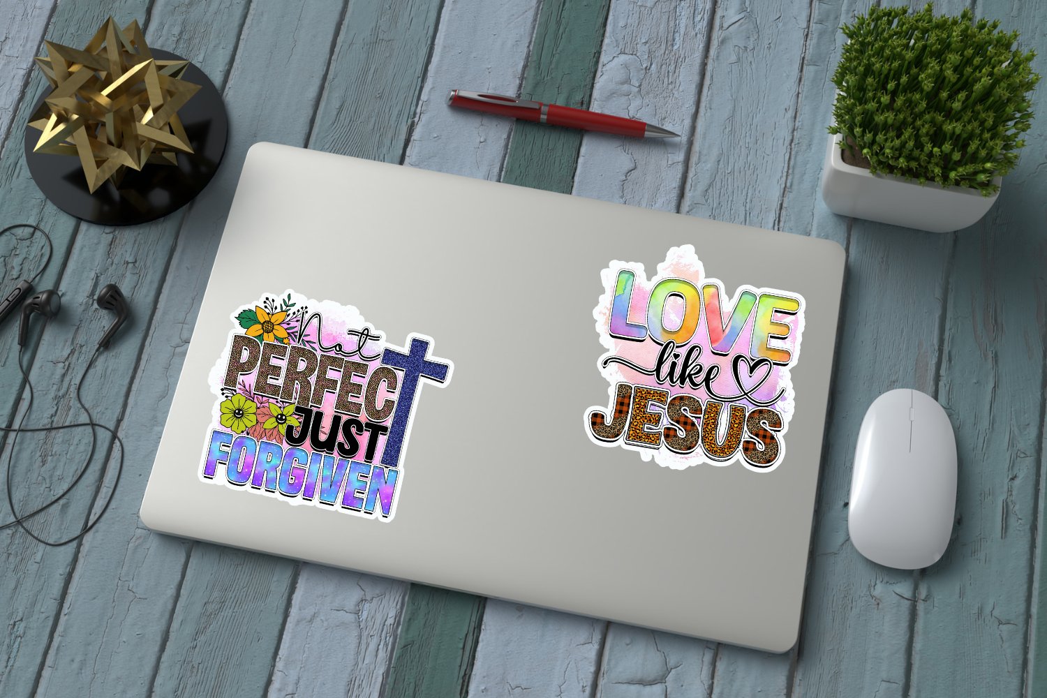 Faith Sticker Bundle, Christian stickers, Jesus Stickers view 2