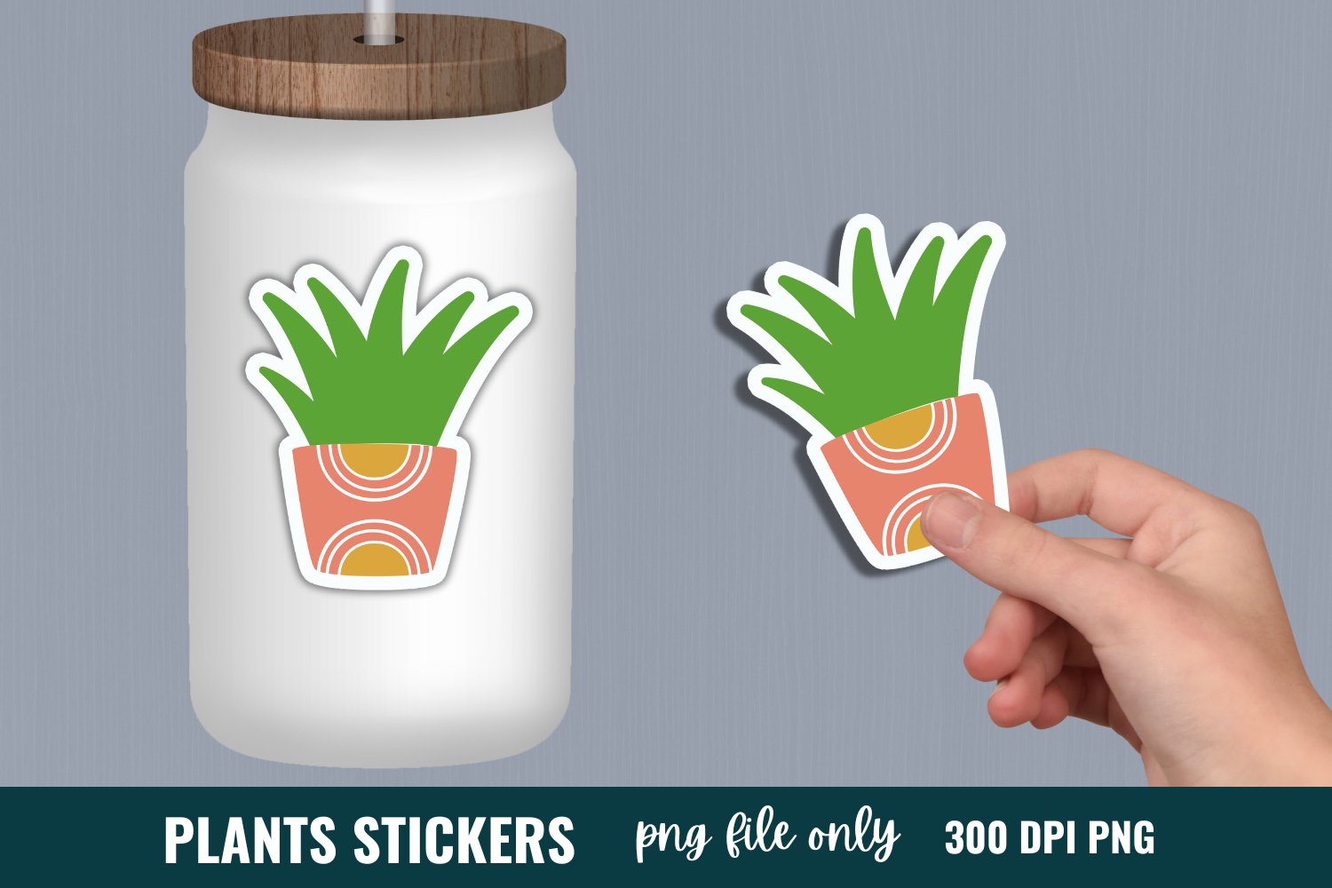 Plants Stickers Bundle, Plant Lover Stickers Bundle view 3