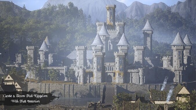 Medieval Kingdom Low-poly 3D model view 3