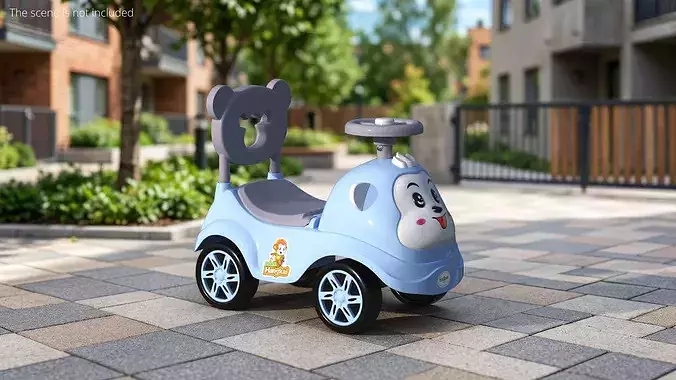 Baybee Baby Hangkai Push Ride On Car 3D model view 3