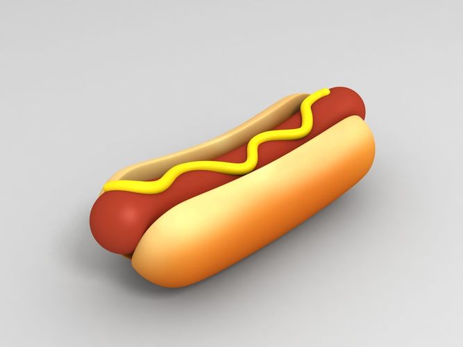 Cartoon Food Pack 3D model view 3