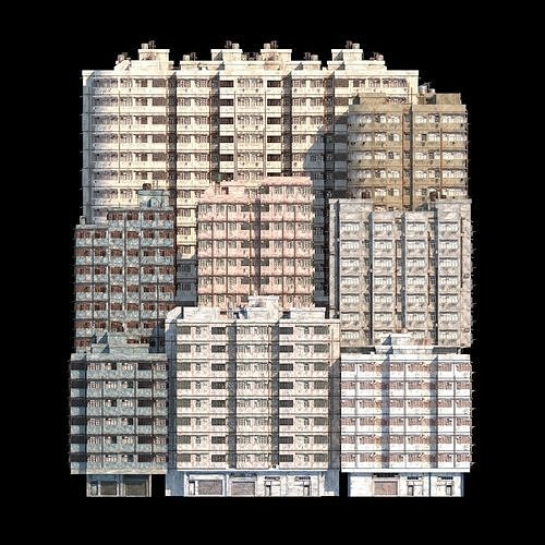 Hong Kong Street V3 3D model view 3